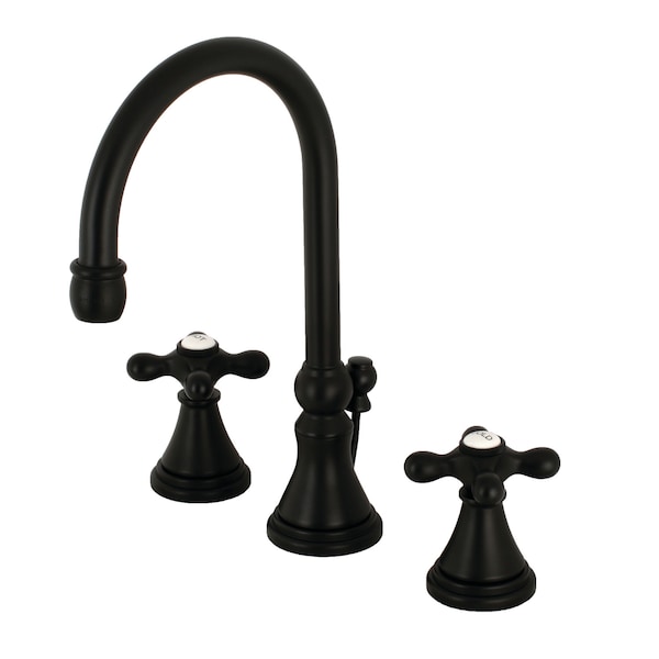 8" Widespread Bathroom Faucet, Matte Black